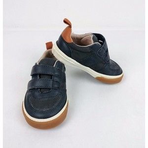 Old Navy Baby Boys Navy Blue Casual Sneaker Shoes Hook Loop Size 5